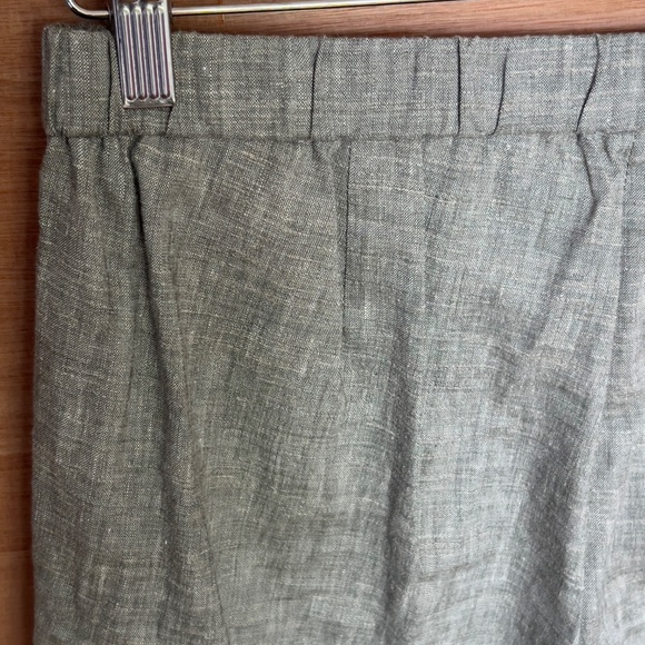 NWT $295 THEORY Pull-On Pants, Cargo Melange Eco Sharkskin Linen Blend Size 8 - Picture 5 of 9